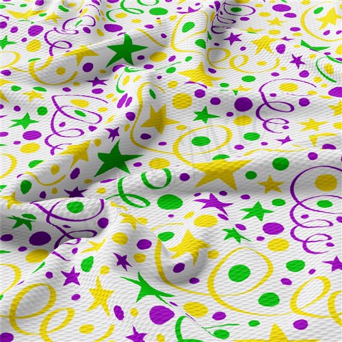 Mardi Gras AA2346 Liverpool Bullet Textured Stretch Solid Strip Thick Knit Jersey Fabric