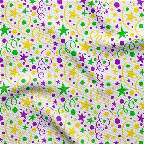 Mardi Gras AA2346 Liverpool Bullet Textured Stretch Solid Strip Thick Knit Jersey Fabric