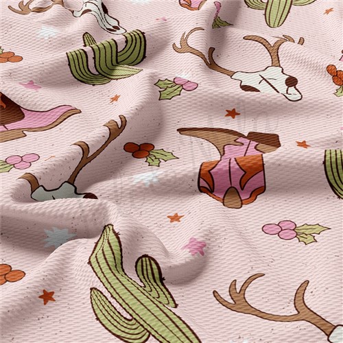 Western Boho Printed Liverpool Fabric AA2142 & Get a Free $89.99 Embroidery Bundle
