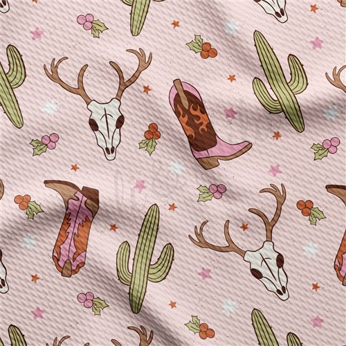 Western Boho Printed Liverpool Fabric AA2142 & Get a Free $89.99 Embroidery Bundle