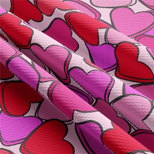 Valentine's Day Liverpool Bullet Textured Stretch Solid Strip Thick Knit Jersey Fabric