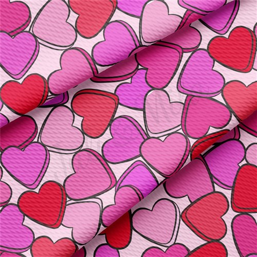 Valentine's Day Liverpool Bullet Textured Stretch Solid Strip Thick Knit Jersey Fabric
