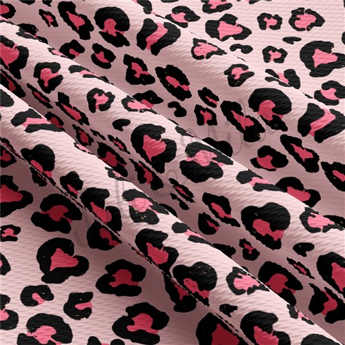 Cheetah Leopard AA169 TBP102 Liverpool Bullet Textured Stretch Solid Strip Thick Knit Jersey Fabric