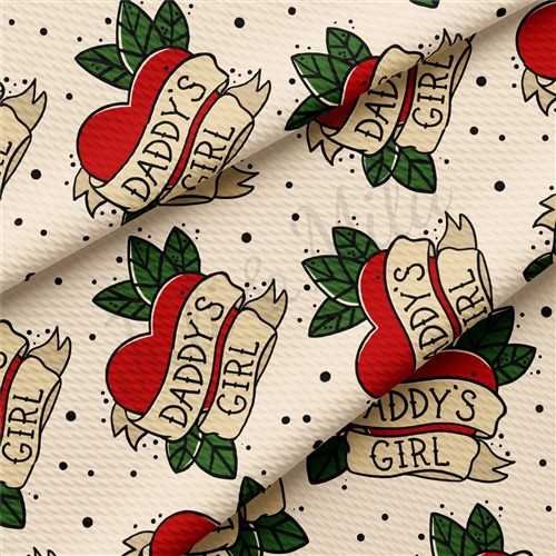 Daddy's Girl Printed Liverpool Bullet Textured Stretch Solid Strip Thick Knit Jersey Fabric