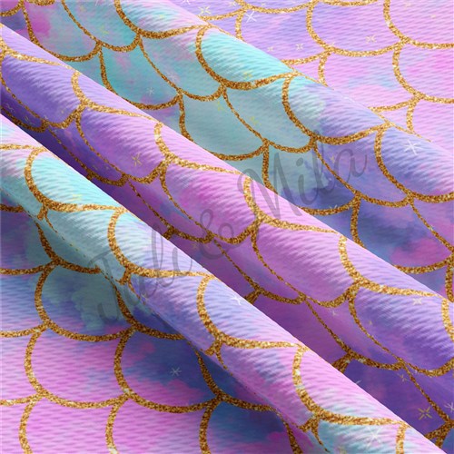 Printed goldenscales Liverpool Bullet Textured Stretch Solid Strip Thick Knit Jersey Fabric