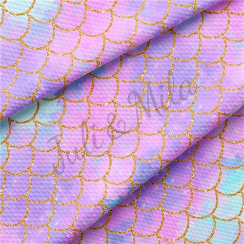 Printed goldenscales Liverpool Bullet Textured Stretch Solid Strip Thick Knit Jersey Fabric