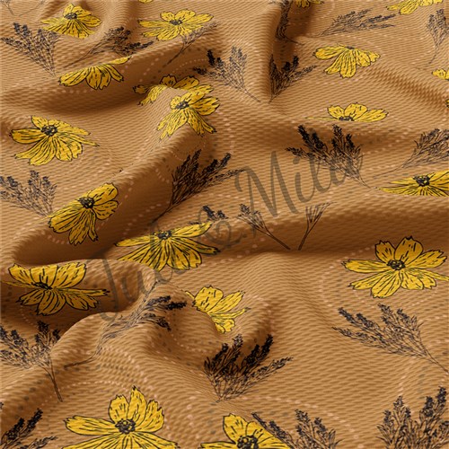 Printed Liverpool 4 Way Fabric (Floral49) & Get a Free $89.99 Embroidery Bundle
