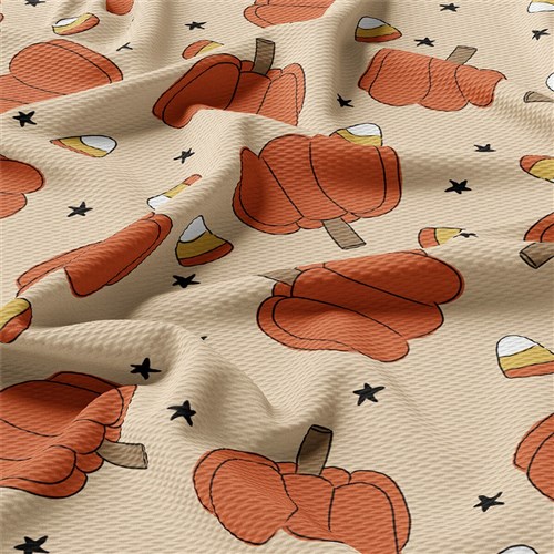 Autumn Fall Halloween Printed Liverpool Fabric AA1837 & Get a Free $89.99 Embroidery Bundle