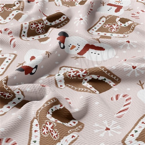 Christmas Printed Liverpool Fabric AA2152 & Get a Free $89.99 Embroidery Bundle