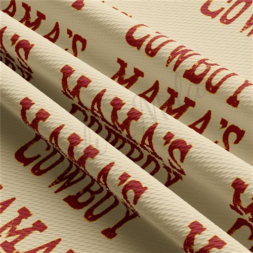 Mama's Cowboy Printed Mother's Day Fabric AA1444 & Get a Free $89.99 Embroidery Bundle