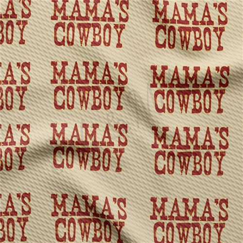 Mama's Cowboy Printed Mother's Day Fabric AA1444 & Get a Free $89.99 Embroidery Bundle
