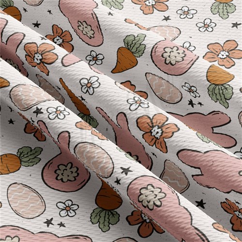 Easter Bunnies Printed Liverpool Fabric AA2111 & Get a Free $89.99 Embroidery Bundle
