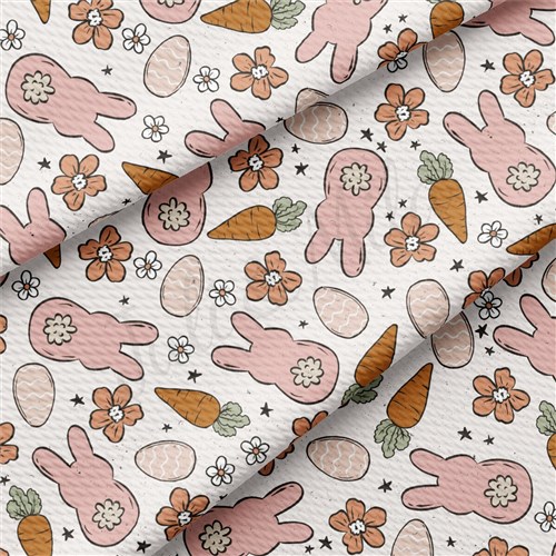 Easter Bunnies Printed Liverpool Fabric AA2111 & Get a Free $89.99 Embroidery Bundle