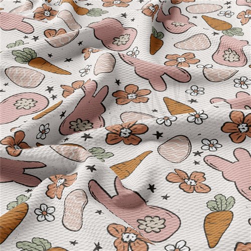 Easter Bunnies Printed Liverpool Fabric AA2111 & Get a Free $89.99 Embroidery Bundle