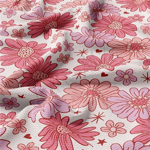 Valentine's Day Liverpool Bullet Textured Stretch Solid Strip Thick Knit Jersey Fabric