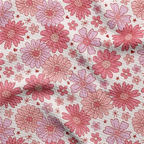 Valentine's Day Liverpool Bullet Textured Stretch Solid Strip Thick Knit Jersey Fabric