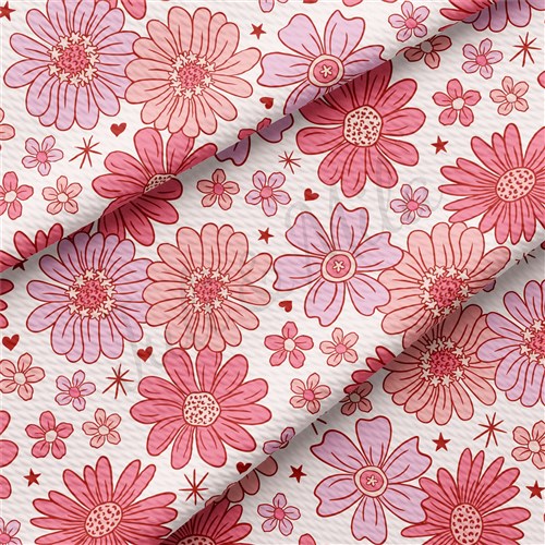 Valentine's Day Liverpool Bullet Textured Stretch Solid Strip Thick Knit Jersey Fabric