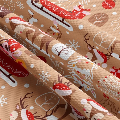 Christmas Printed Liverpool Fabric AA2166 & Get a Free $89.99 Embroidery Bundle