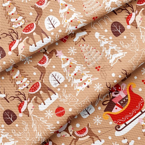 Christmas Printed Liverpool Fabric AA2166 & Get a Free $89.99 Embroidery Bundle