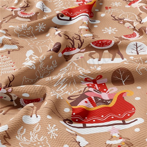 Christmas Printed Liverpool Fabric AA2166 & Get a Free $89.99 Embroidery Bundle