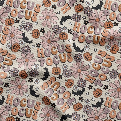 Pumpkin Printed Liverpool Bullet Textured Stretch Solid Strip Thick Knit Jersey Fabric
