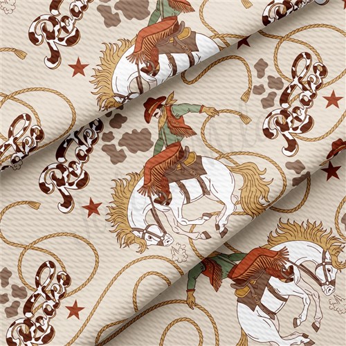 Boho Western Printed Liverpool Fabric AA2197 & Get a Free $89.99 Embroidery Bundle