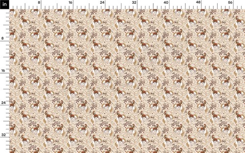 Boho Western Printed Liverpool Fabric AA2197 & Get a Free $89.99 Embroidery Bundle