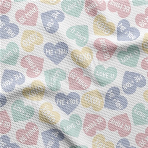 Valentine's Day Liverpool Bullet Textured Stretch Solid Strip Thick Knit Jersey Fabric
