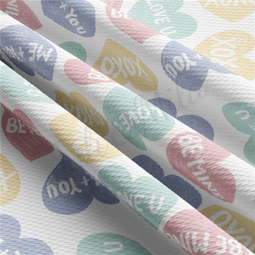 Valentine's Day Liverpool Bullet Textured Stretch Solid Strip Thick Knit Jersey Fabric