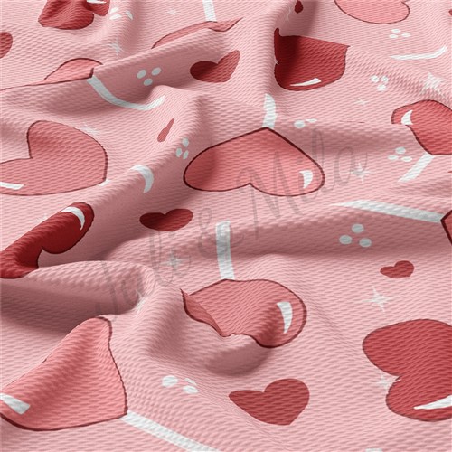 Valentine's Day Liverpool Bullet Textured Stretch Solid Strip Thick Knit Jersey Fabric