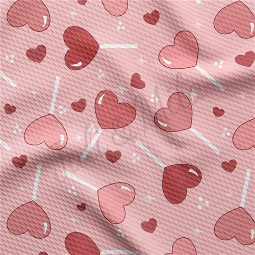 Valentine's Day Liverpool Bullet Textured Stretch Solid Strip Thick Knit Jersey Fabric