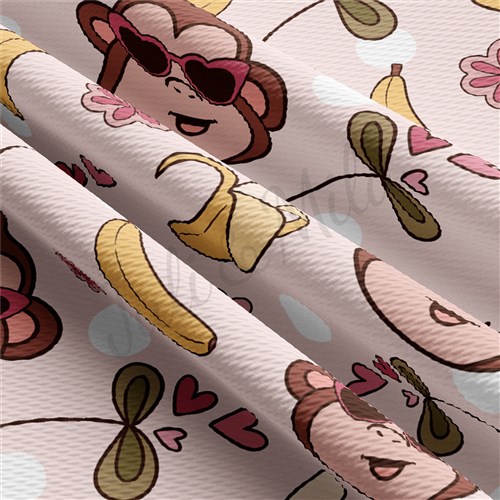 Valentine's Day Printed Liverpool Bullet Textured Stretch Solid Strip Thick Knit Jersey Fabric