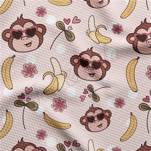 Valentine's Day Printed Liverpool Bullet Textured Stretch Solid Strip Thick Knit Jersey Fabric