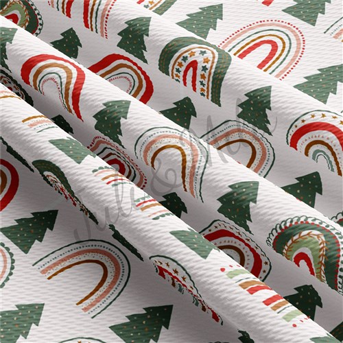 Christmas christmaseries203 Liverpool Bullet Textured Stretch Solid Strip Thick Knit Jersey Fabric