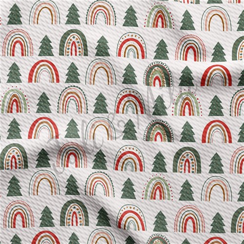 Christmas christmaseries203 Liverpool Bullet Textured Stretch Solid Strip Thick Knit Jersey Fabric