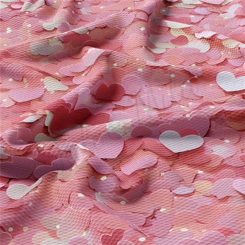 Valentine's Day Liverpool Bullet Textured Stretch Solid Strip Thick Knit Jersey Fabric