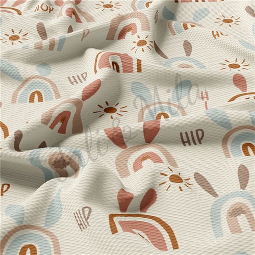Easter East91 TBP101 Liverpool Bullet Textured Stretch Solid Strip Thick Knit Jersey Fabric