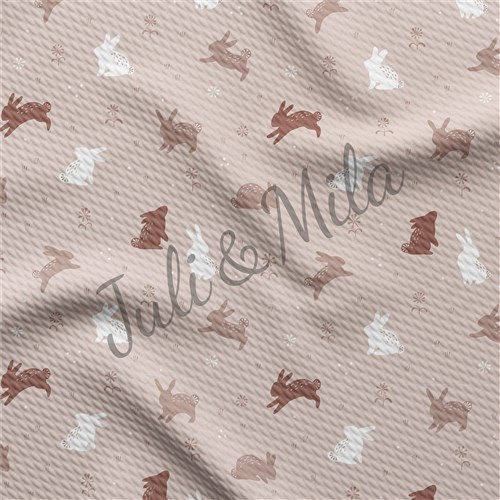 Easter Printed Liverpool Fabric Egg Bunny Pastel(E25) & Get a Free $89.99 Embroidery Bundle