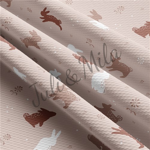 Easter Printed Liverpool Fabric Egg Bunny Pastel(E25) & Get a Free $89.99 Embroidery Bundle