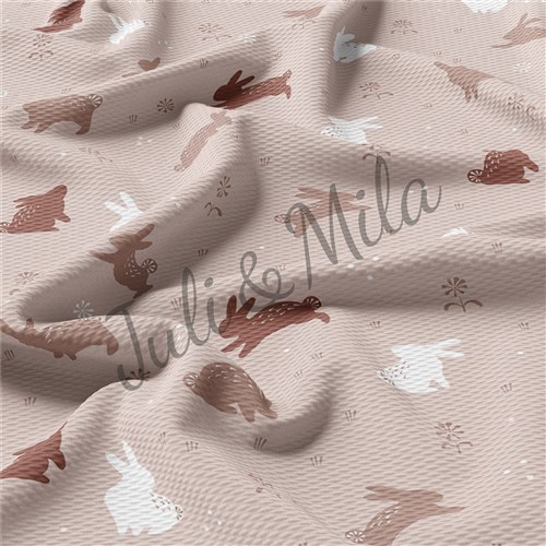 Easter Printed Liverpool Fabric Egg Bunny Pastel(E25) & Get a Free $89.99 Embroidery Bundle