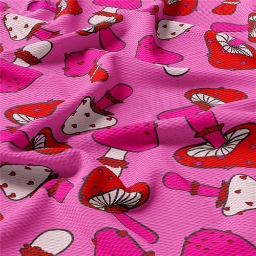 Valentine's Day Liverpool Bullet Textured Stretch Solid Strip Thick Knit Jersey Fabric