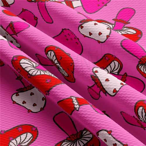 Valentine's Day Liverpool Bullet Textured Stretch Solid Strip Thick Knit Jersey Fabric