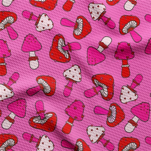 Valentine's Day Liverpool Bullet Textured Stretch Solid Strip Thick Knit Jersey Fabric