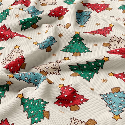 Christmas Printed Liverpool Fabric flower AA1860 & Get a Free $89.99 Embroidery Bundle
