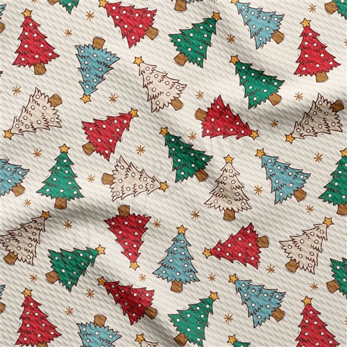 Christmas Printed Liverpool Fabric flower AA1860 & Get a Free $89.99 Embroidery Bundle