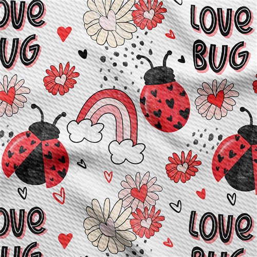 Love Bug Printed Liverpool Fabric AA1833 & Get a Free $89.99 Embroidery Bundle