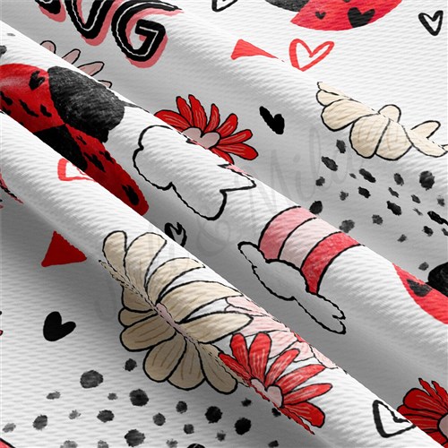 Love Bug Printed Liverpool Fabric AA1833 & Get a Free $89.99 Embroidery Bundle