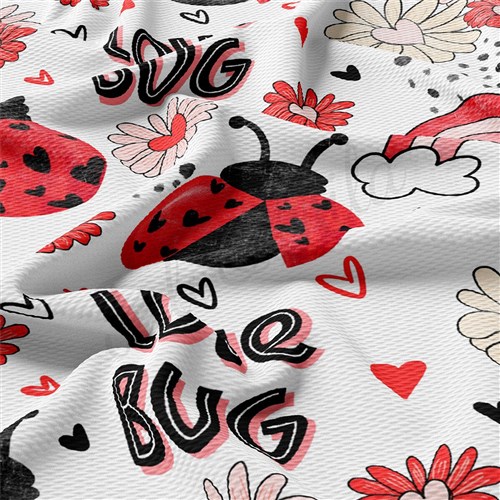Love Bug Printed Liverpool Fabric AA1833 & Get a Free $89.99 Embroidery Bundle
