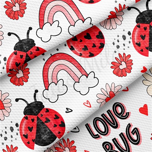 Love Bug Printed Liverpool Fabric AA1833 & Get a Free $89.99 Embroidery Bundle