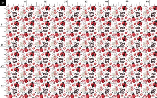 Love Bug Printed Liverpool Fabric AA1833 & Get a Free $89.99 Embroidery Bundle